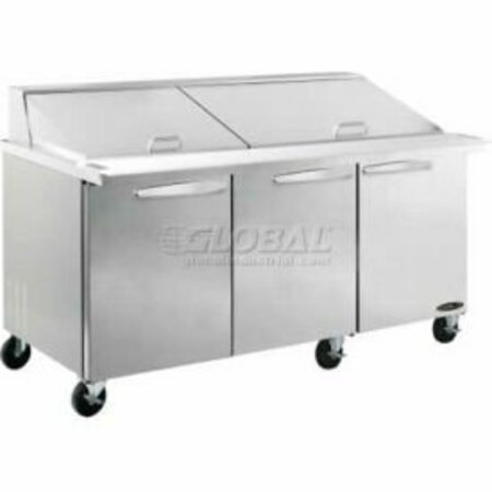 MVP GROUP CORPORATION Kool-It Salad Table 72" 3 Door - Megatop KSTM-72-3